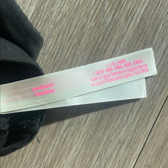 NEW Victoria’s Secret PINK base stretch buttery soft bandeau PINK logo bra Med - Picture 3 of 4